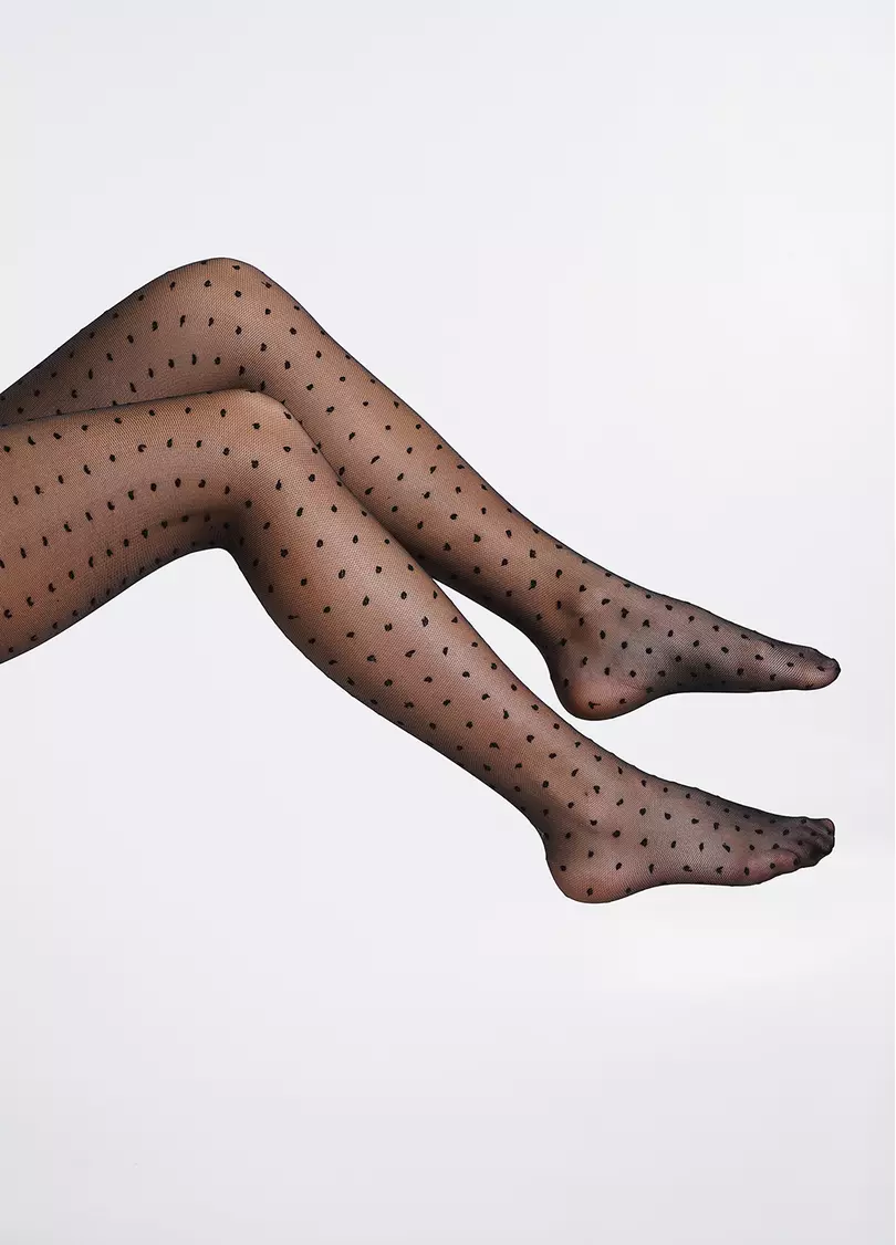 Дитячі колготки в горох LOLA 20 (3) nero (чорний)