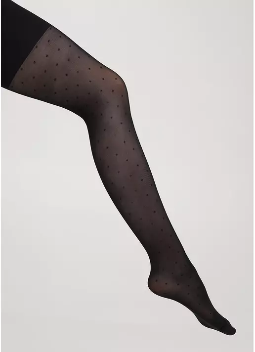 Колготки детские в мелкий горох MILANA 40 (1) nero (черный)