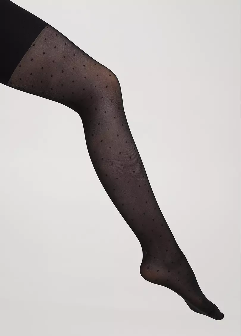 Колготки дитячі в дрібний горох MILANA 40 (1) nero (чорний)