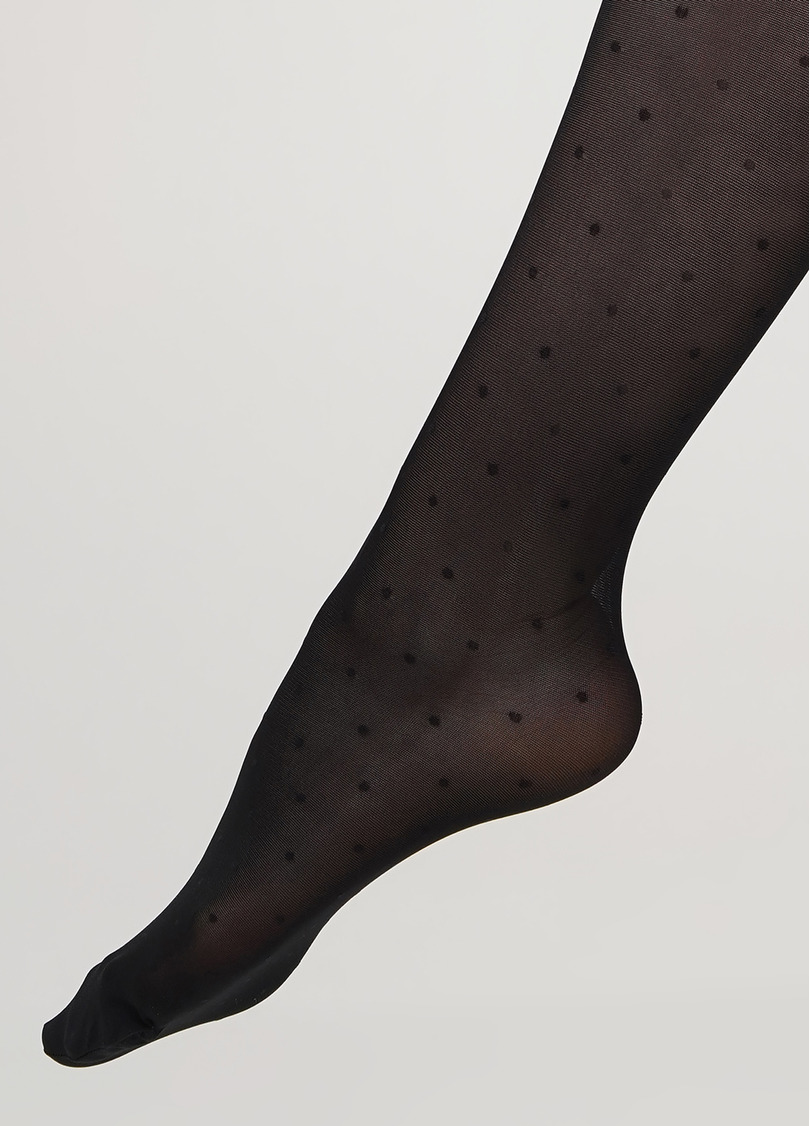 Колготки дитячі в дрібний горох MILANA 40 (1) nero (чорний)