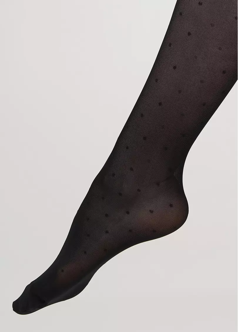 Колготки дитячі в дрібний горох MILANA 40 (1) nero (чорний)