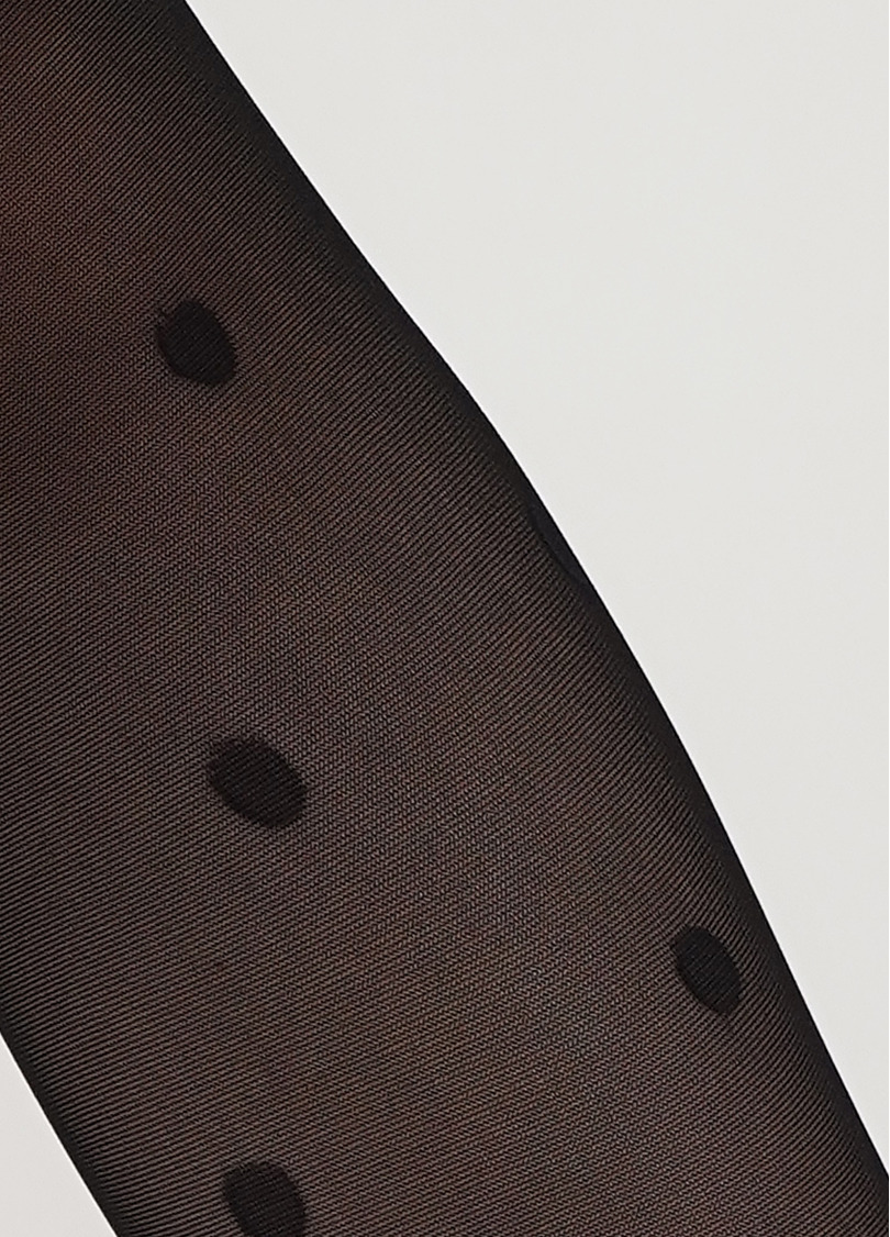 Детские капроновые колготки в горох MILANA 40 (6) nero (черный)