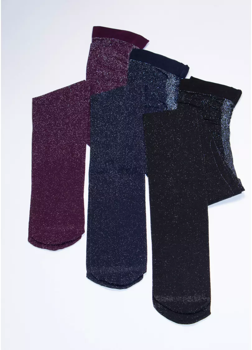 Детские колготки с люрексом SILVIA 60 bianco (белый)