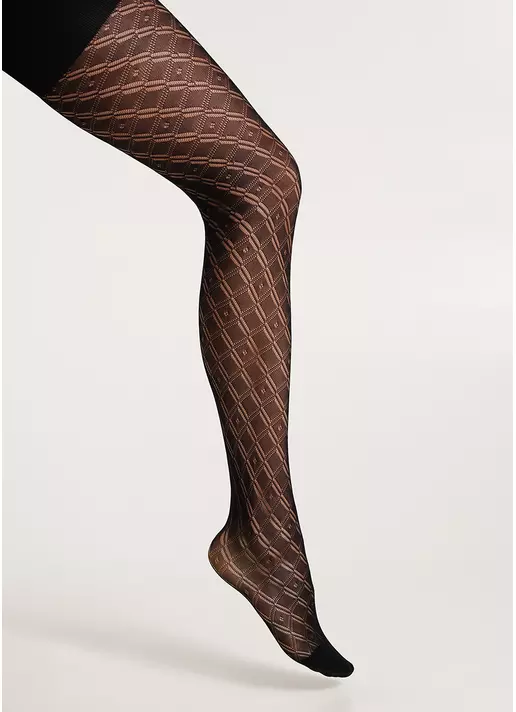 Ажурные колготки детские TRAISY KIDS 80 (1) nero (черный)