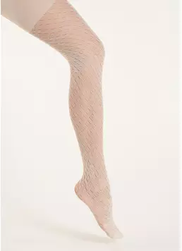 Ажурні колготки дитячі для дівчаток TRAISY KIDS 80 panna (бежевий)