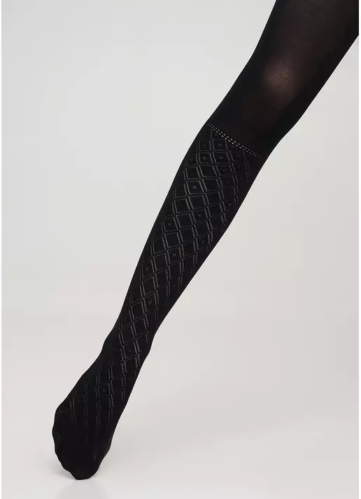 Детские колготки для девочек TRAISY KIDS 80 (4) nero (черный)