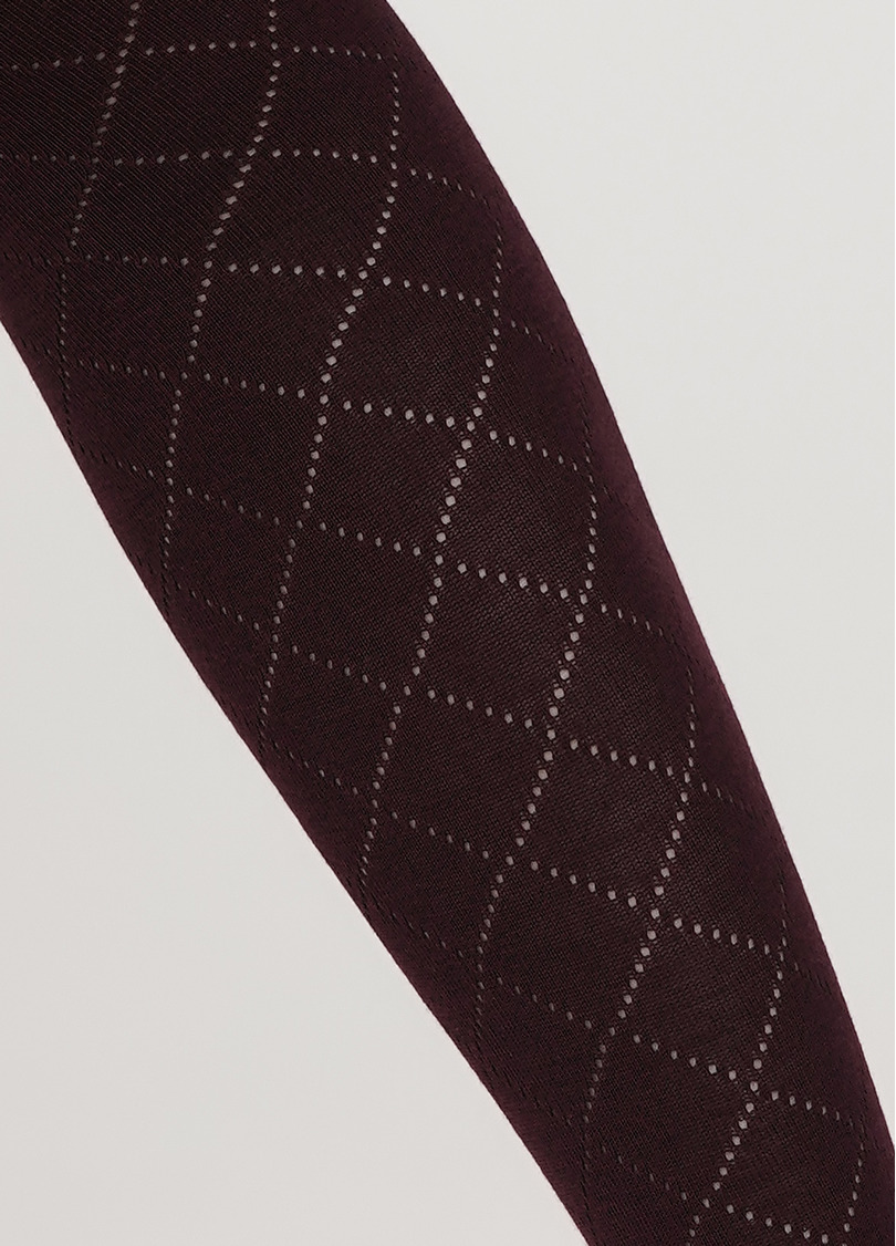 Дитячі ажурні колготки TRIXIE (1) marsala (бордовий)