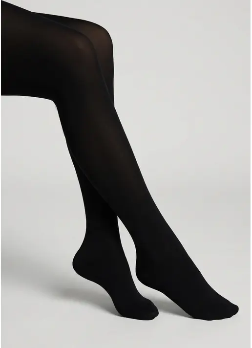 Детские теплые колготки BETTY 80 nero (черный)