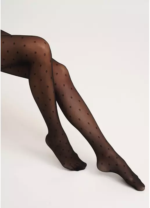 Колготы с геометрическим узором Afina 40 den model 4 (nero) Колготы с геометрическим узором Afina 40 den model 4 (nero)