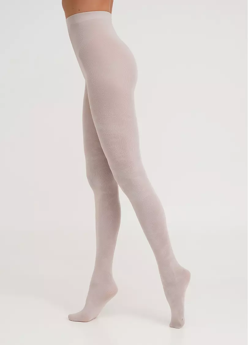 Хлопковые колготки с цветочным узором ECLIPSE 150 (3) moonlight (бежевый)