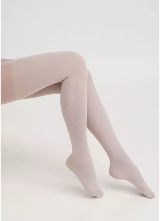 Колготки бавовняні з візерунком в ромби ECLIPSE 150 (5) moonlight (бежевий) Колготки бавовняні з візерунком в ромби ECLIPSE 150 (5) moonlight (бежевий)