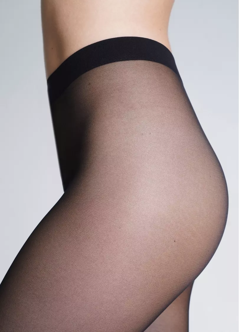 Колготки з написом "In seventh heaven" FLAME 40 (2) nero (чорний)