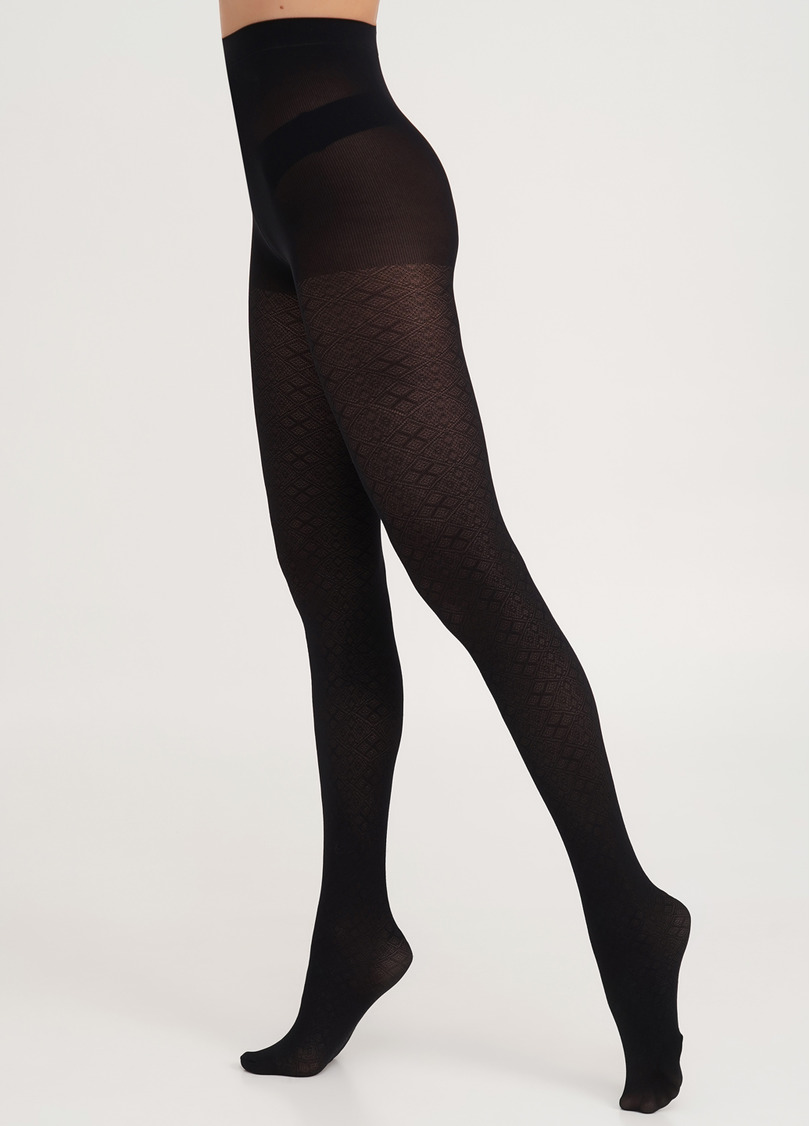 Колготки з візерунком NEXUS 80 (1) nero (чорний)