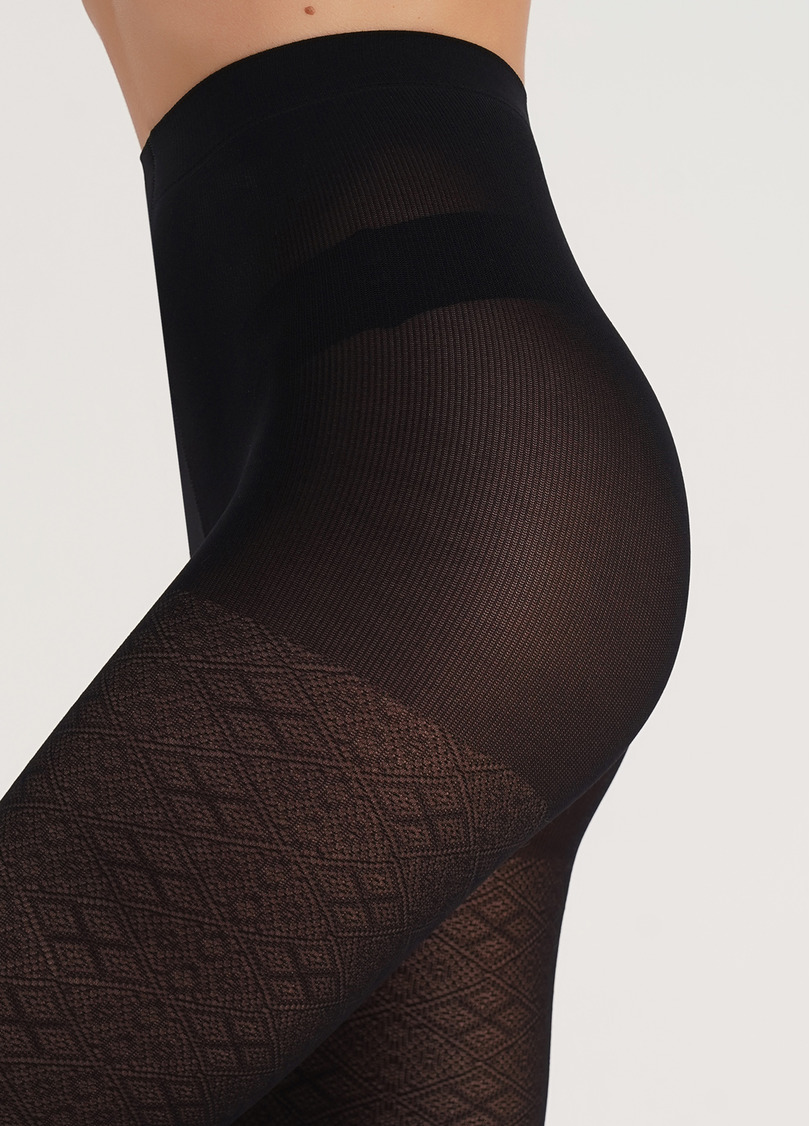 Колготки з візерунком NEXUS 80 (1) nero (чорний)