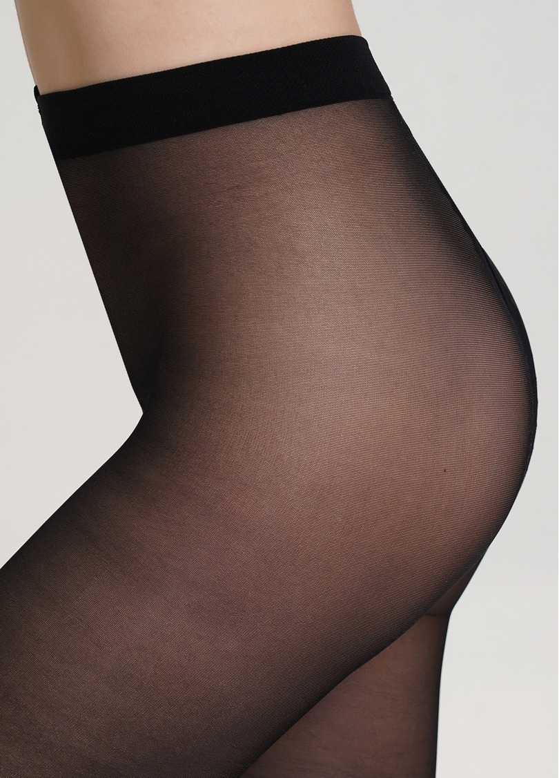 Колготки з блискучим написом ADORE 20 (6) nero (чорний)