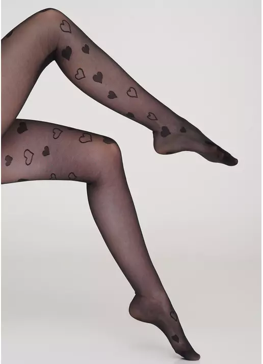 Колготки з малюнком "серця" Ayrys 20 (2)
