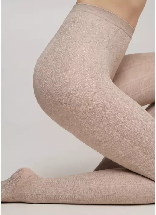 Колготки из вискозы с узором CASHMERE TOUCH FASHION (1) sand (бежевый)