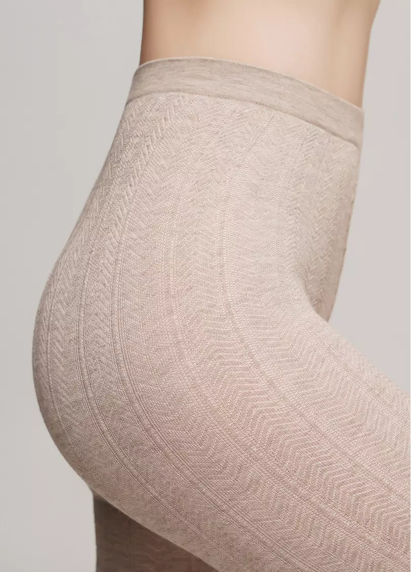 Колготки из вискозы с узором CASHMERE TOUCH FASHION (1) sand (бежевый)