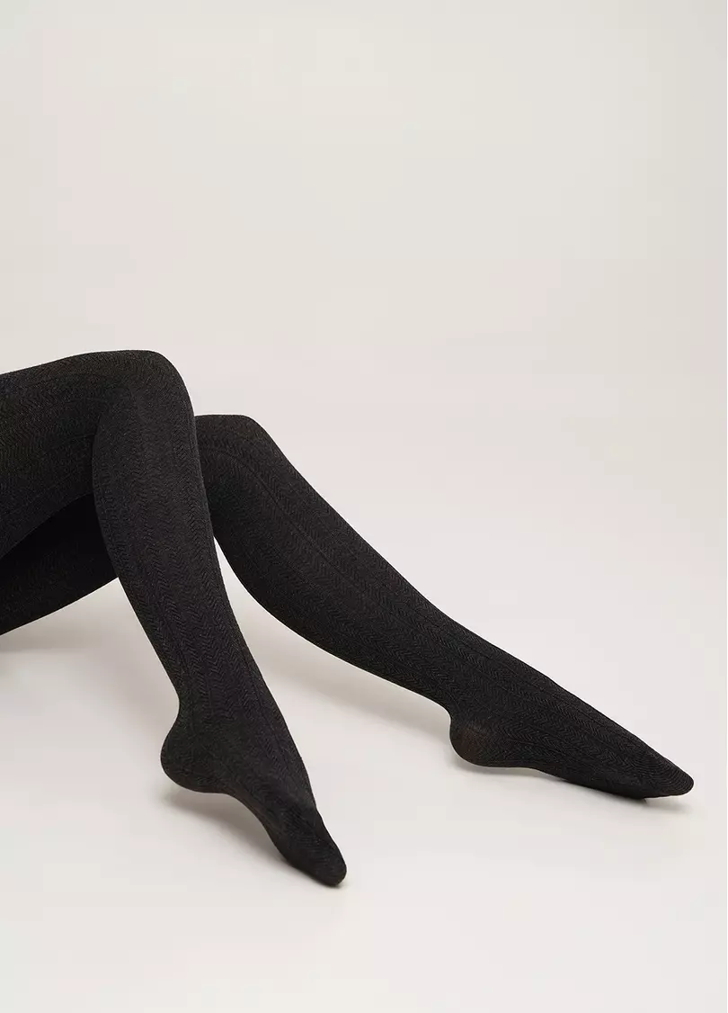 Колготки з віскози з візерунком CASHMERE TOUCH FASHION (1) stone (сірий)