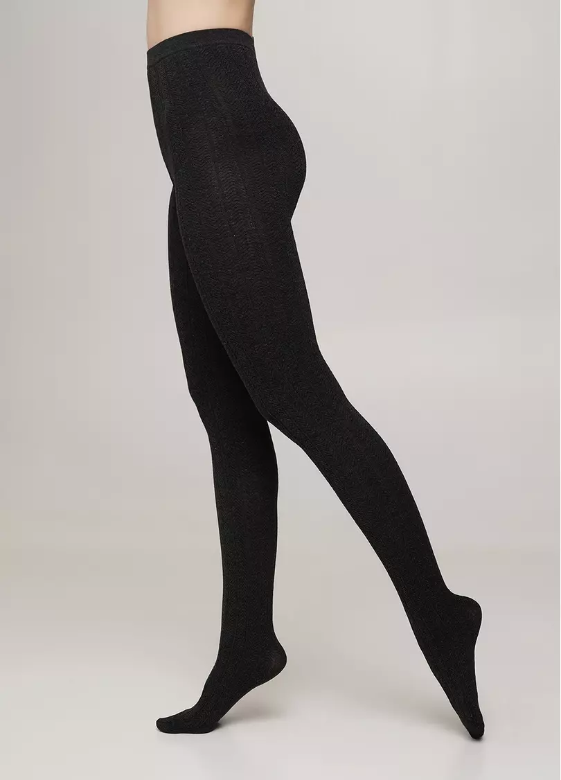 Колготки з віскози з візерунком CASHMERE TOUCH FASHION (1) stone (сірий)