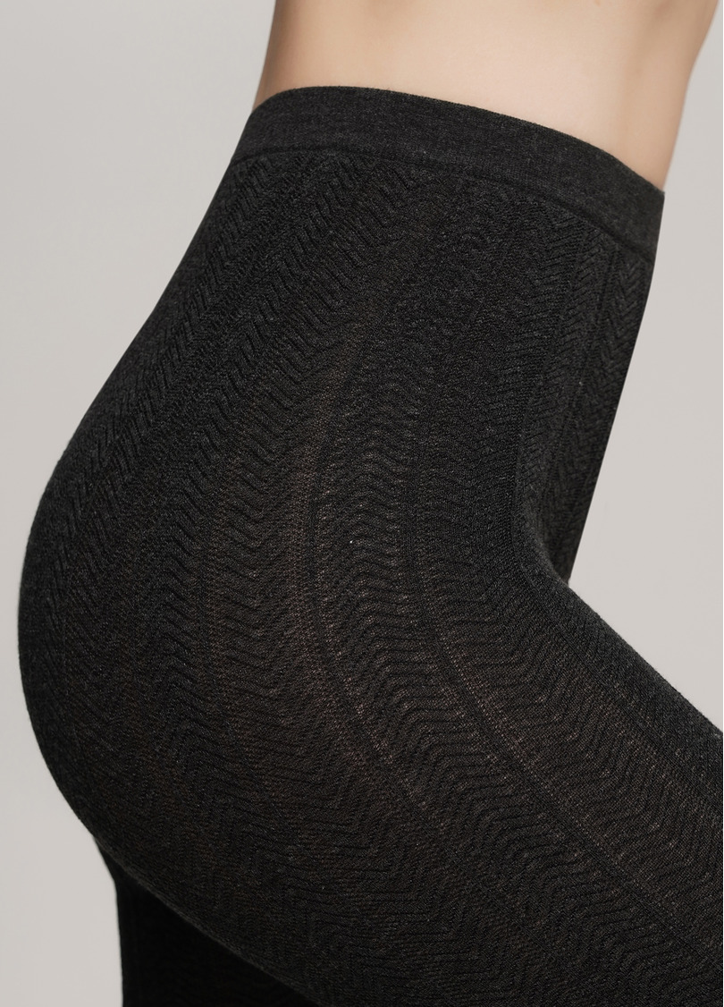 Колготки из вискозы с узором CASHMERE TOUCH FASHION (1) stone (серый)