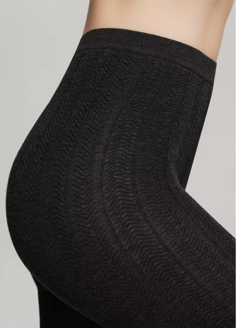 Колготки з віскози з візерунком CASHMERE TOUCH FASHION (1) stone (сірий)