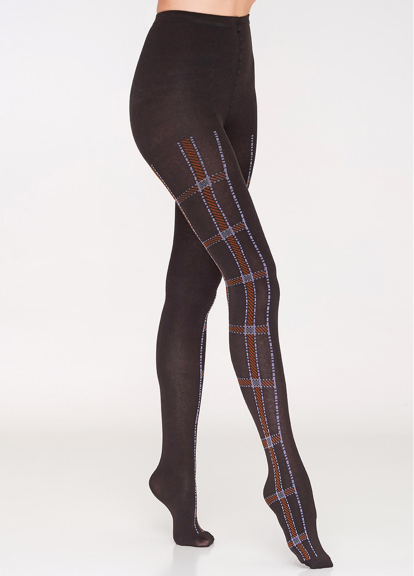 Колготки з бавовни CLARA 200 (1) (caffe/blue)