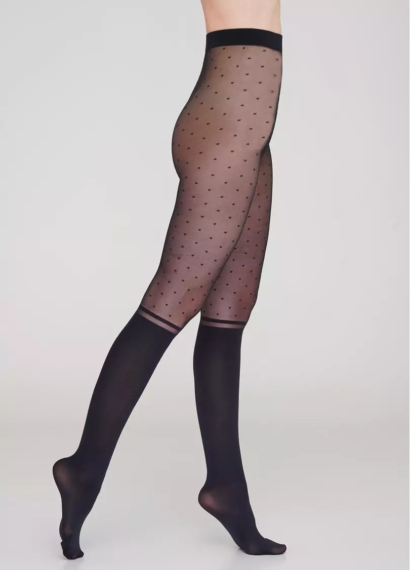 Колготки з імітацією гольфів Crazy daisy 20 (1)