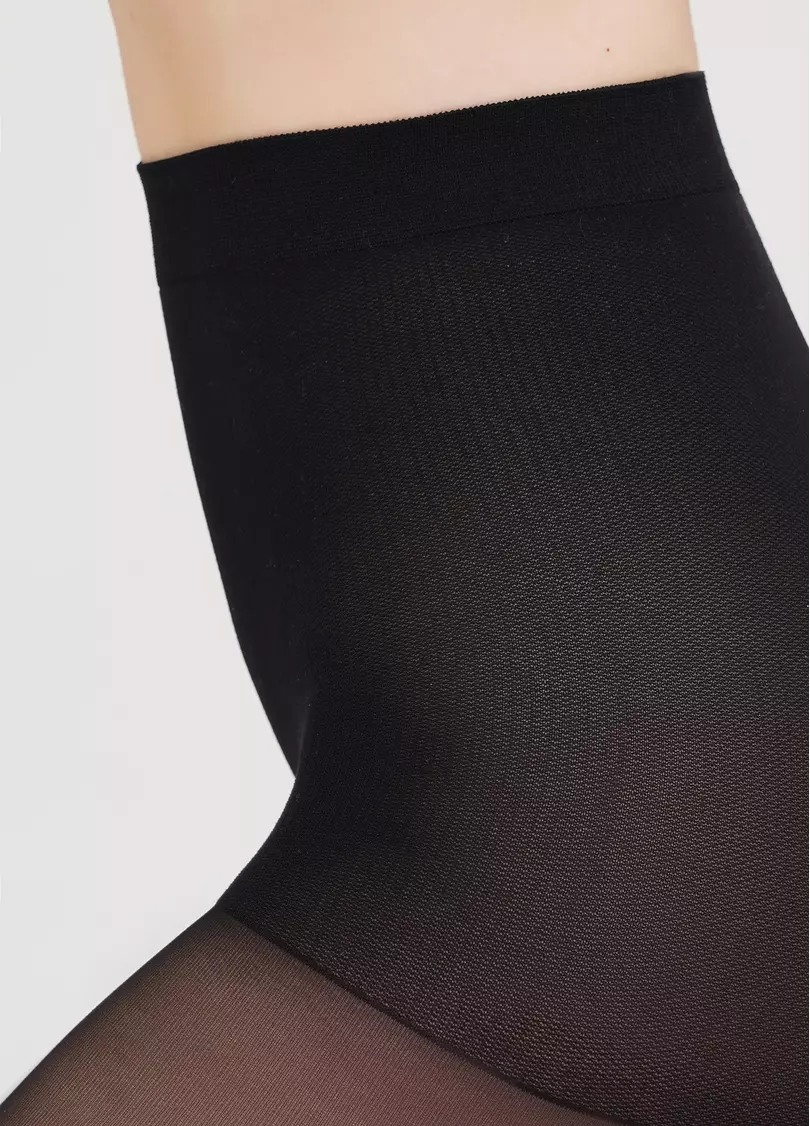 Тематические колготки с летучими мышами и имитацией чулок ENJOY BAT nero (черный)