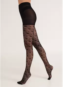 Колготки в сітку з ажурним візерунком FASHION NET 40 (1) nero (чорний)