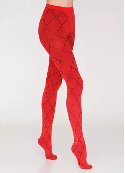 Колготки с геометрическим рисунком FIESTA 100 (4)
