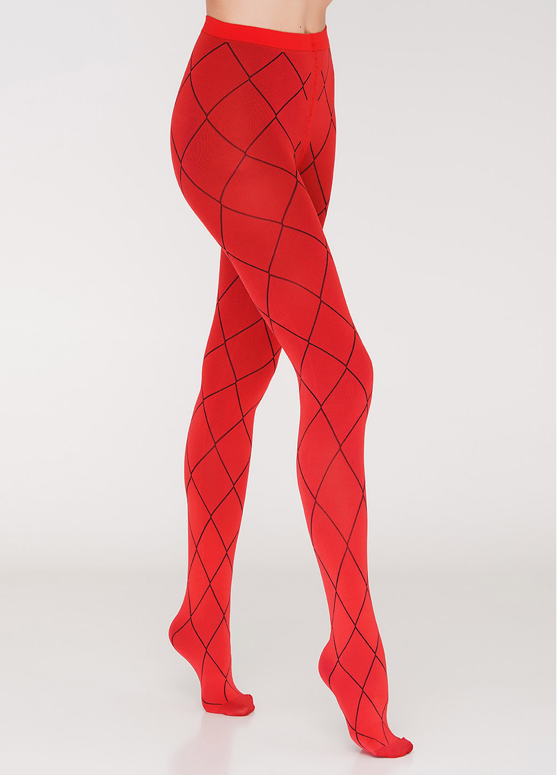 Колготки с геометрическим рисунком FIESTA 100 (4)