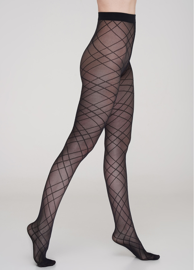 Колготки с геометрическим узором Intersection 20 (1)