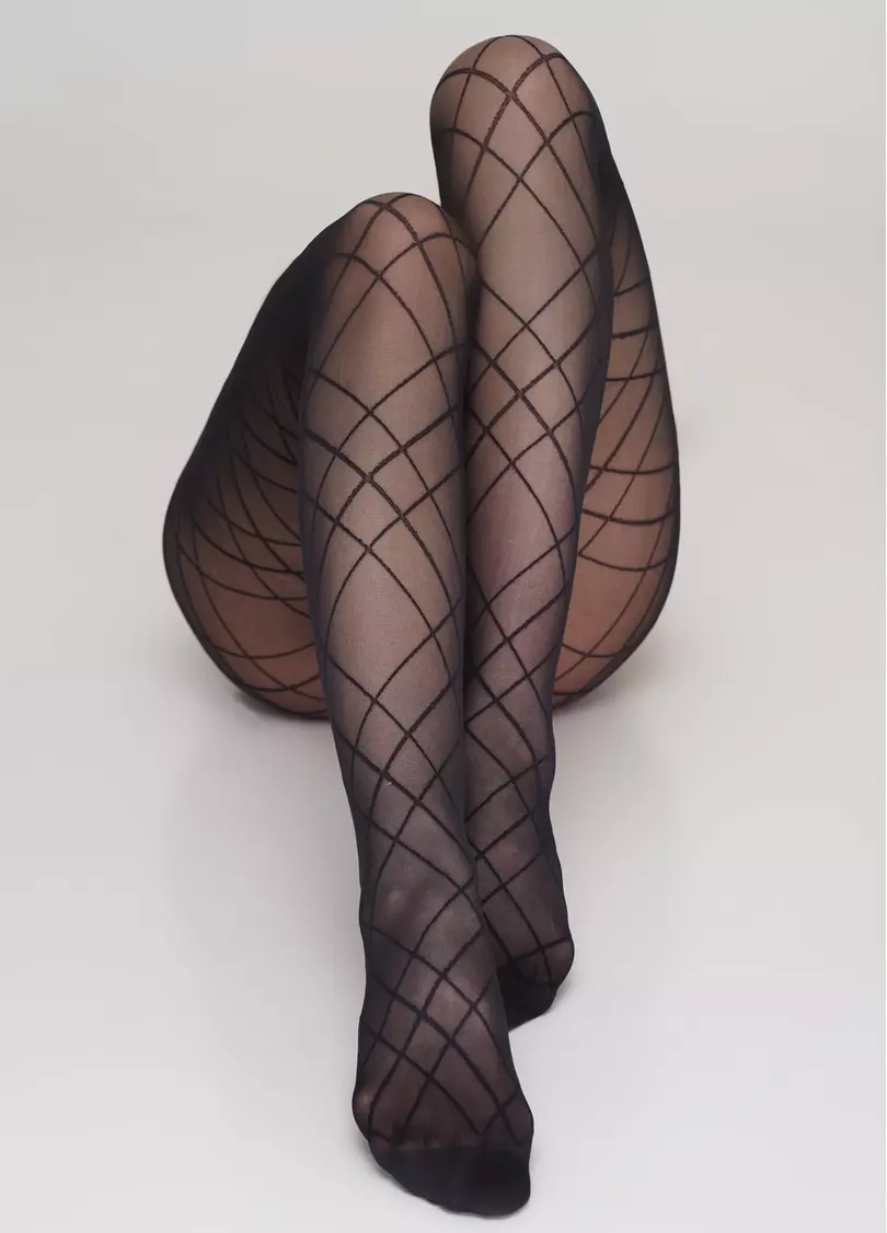 Колготки з геометричним візерунком Intersection 20 (1)