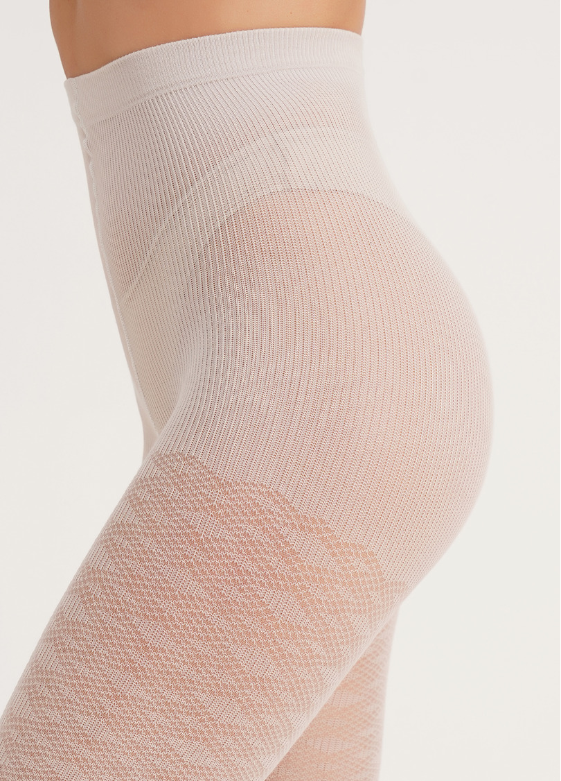 Колготки бавовняні з візерунком LACERY 60 (3) moonlight (бежевий)