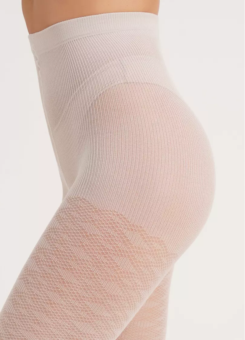 Колготки хлопковые с узором LACERY 60 (3) moonlight (бежевый)