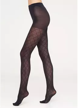 Колготки микротюль с геометрическим рисунком Lora 40 den model 2 Колготки микротюль с геометрическим рисунком Lora 40 den model 2