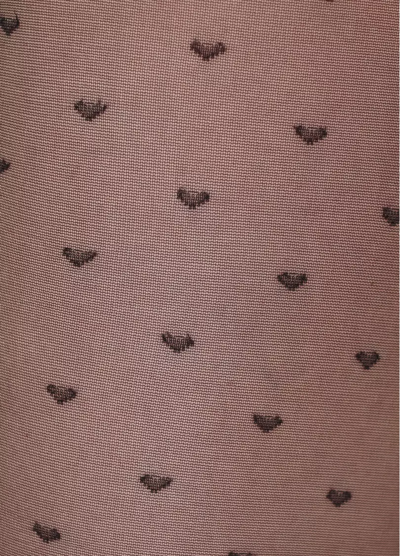 Колготи з візерунком в дрібне сердечко Lovers 20 den model 4 (nero)