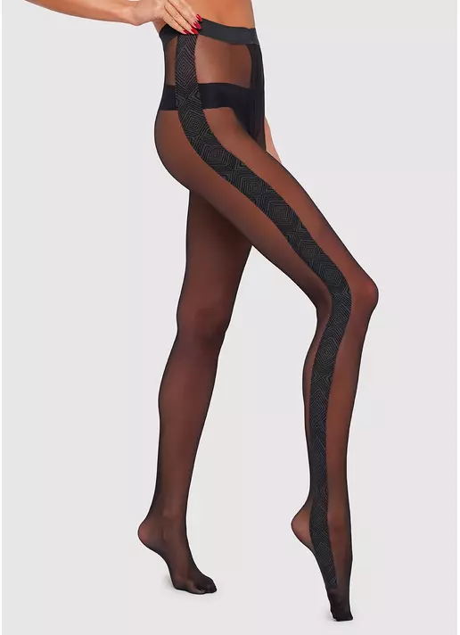 Колготки прозрачные с лампасами Milena 20 den model 2