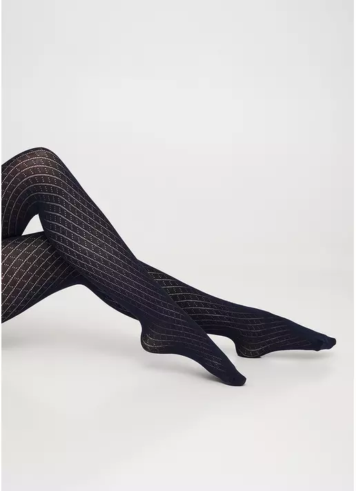 Хлопковые колготки с геометрическим узором RIO 150 (12) navy (синий) Хлопковые колготки с геометрическим узором RIO 150 (12) navy (синий)