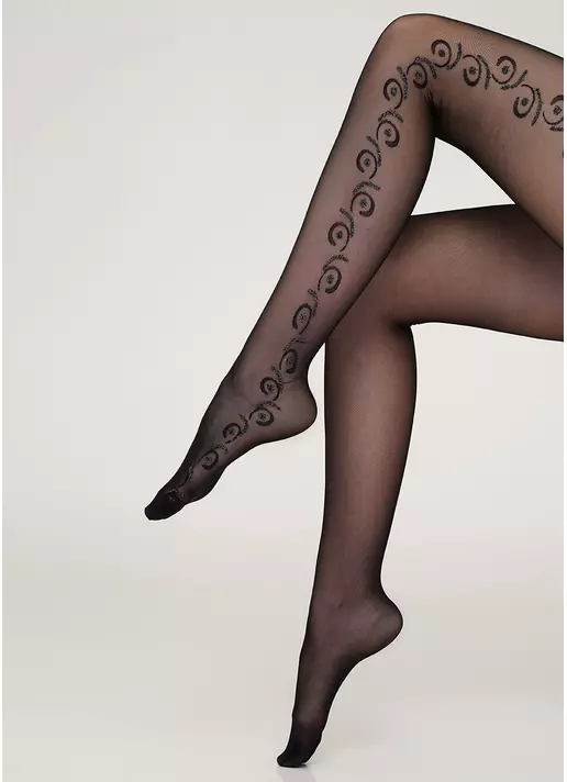 Колготки з люрексом SANTINA 20 (10) nero (чорний) Колготки з люрексом SANTINA 20 (10) nero (чорний)