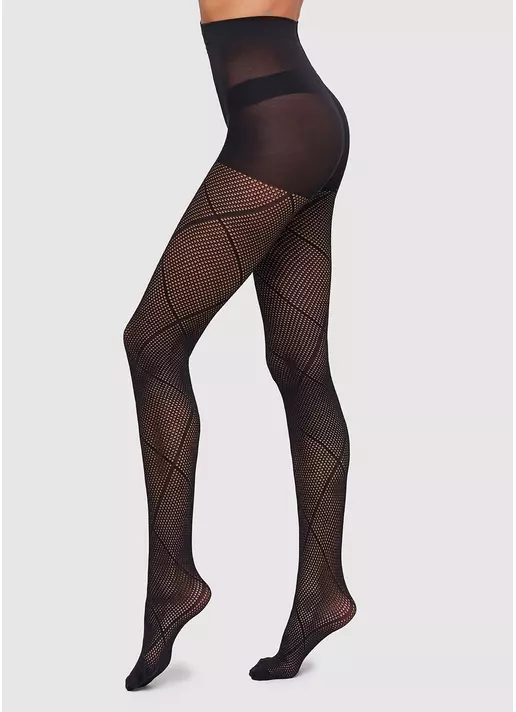 Колготы с сетчатым узором Saty Rete 100 den model 1