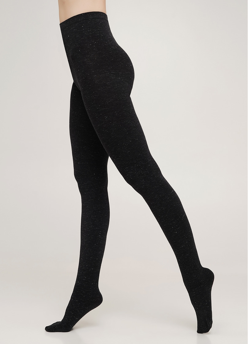 Колготки хлопковые с люрексом SOFT COTTON LUREX nero (черный)