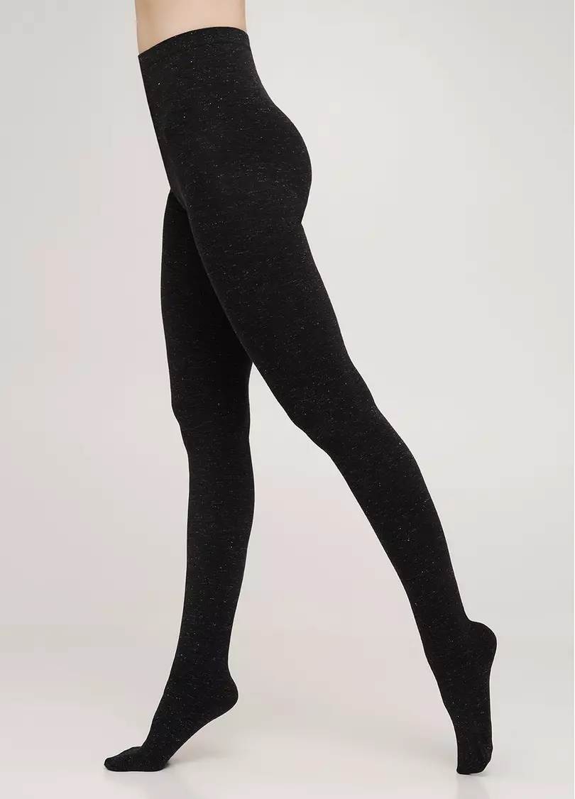 Колготки бавовняні з люрексом SOFT COTTON LUREX nero (чорний)