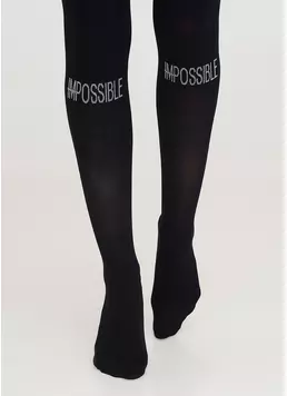 Колготки з написом SPLASH 70 (5) nero (чорний)