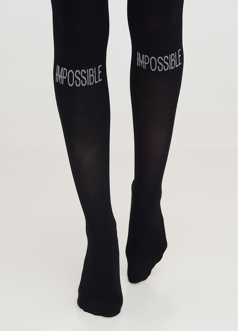 Колготки з написом SPLASH 70 (5) nero (чорний)