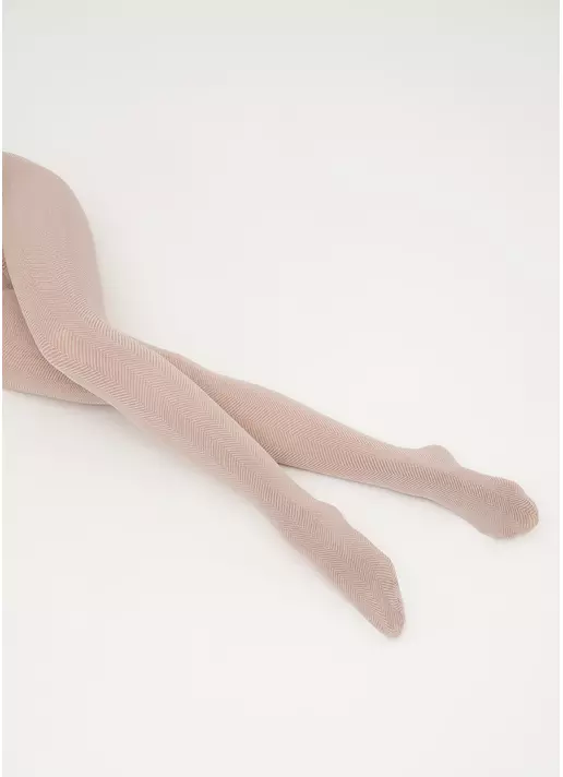 Бавовняні колготки з геометричним візерунком SPLIT (2) moonlight (бежевий) Бавовняні колготки з геометричним візерунком SPLIT (2) moonlight (бежевий)