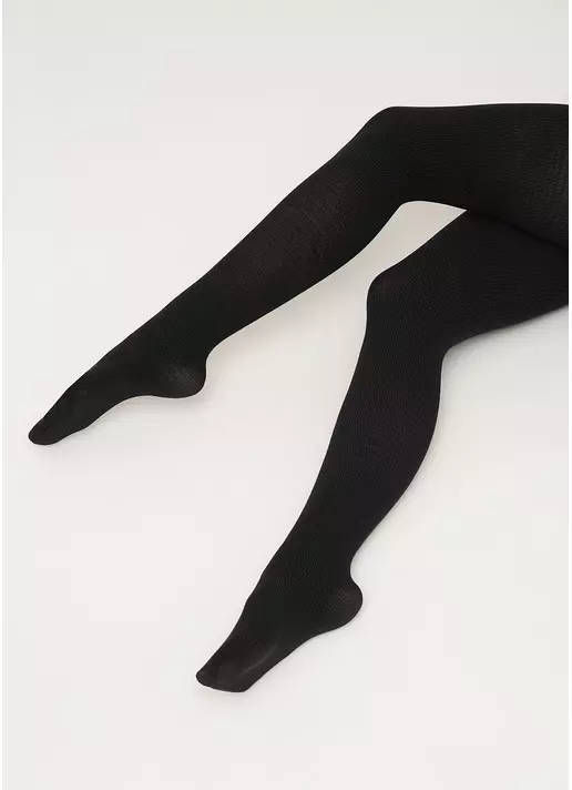 Бавовняні колготки з геометричним візерунком SPLIT (4) pirate black (чорний) Бавовняні колготки з геометричним візерунком SPLIT (4) pirate black (чорний)