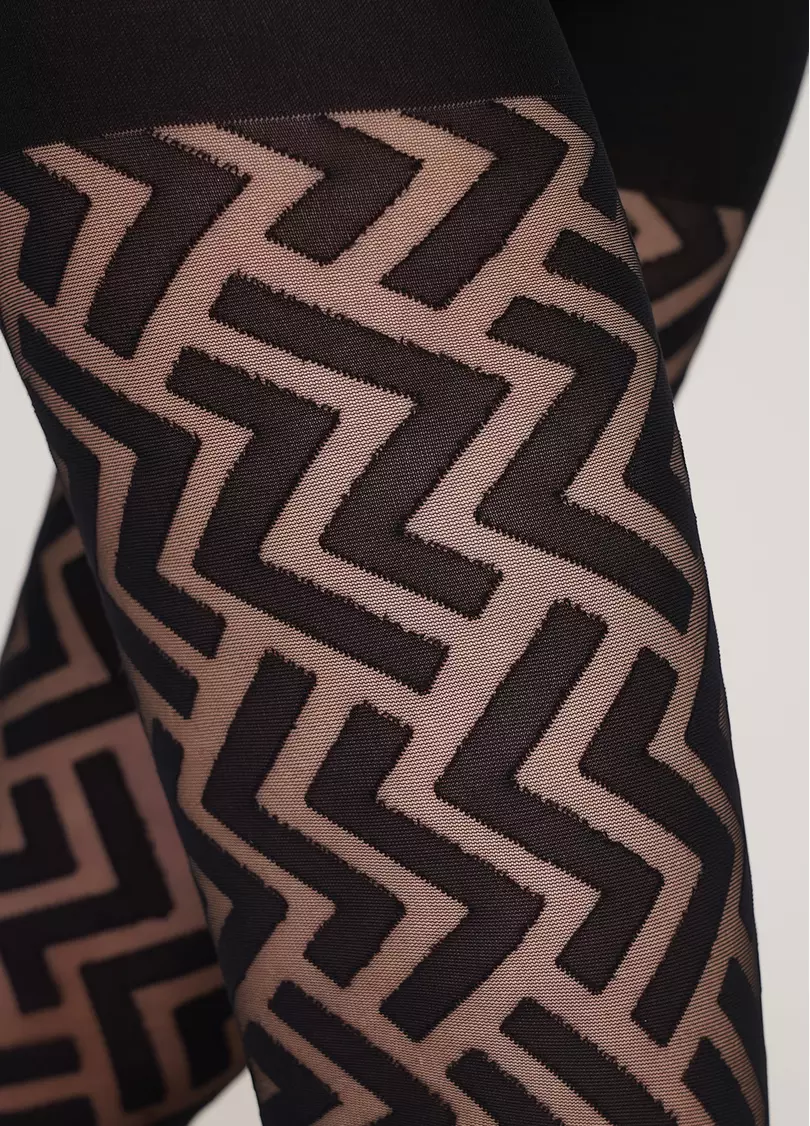 Колготки з геометричним малюнком Stella 40 den model 1