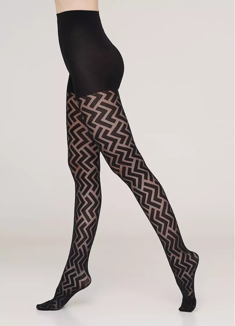 Колготки з геометричним малюнком Stella 40 den model 1